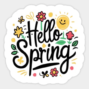 Welcome spring Sticker